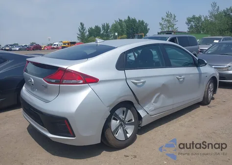 2019 Hyundai Ioniq Hybrid Blue from USA, damaged, VIN KMHC65LC2KU110425